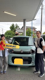 U様！　ご納車おめでとうございます！